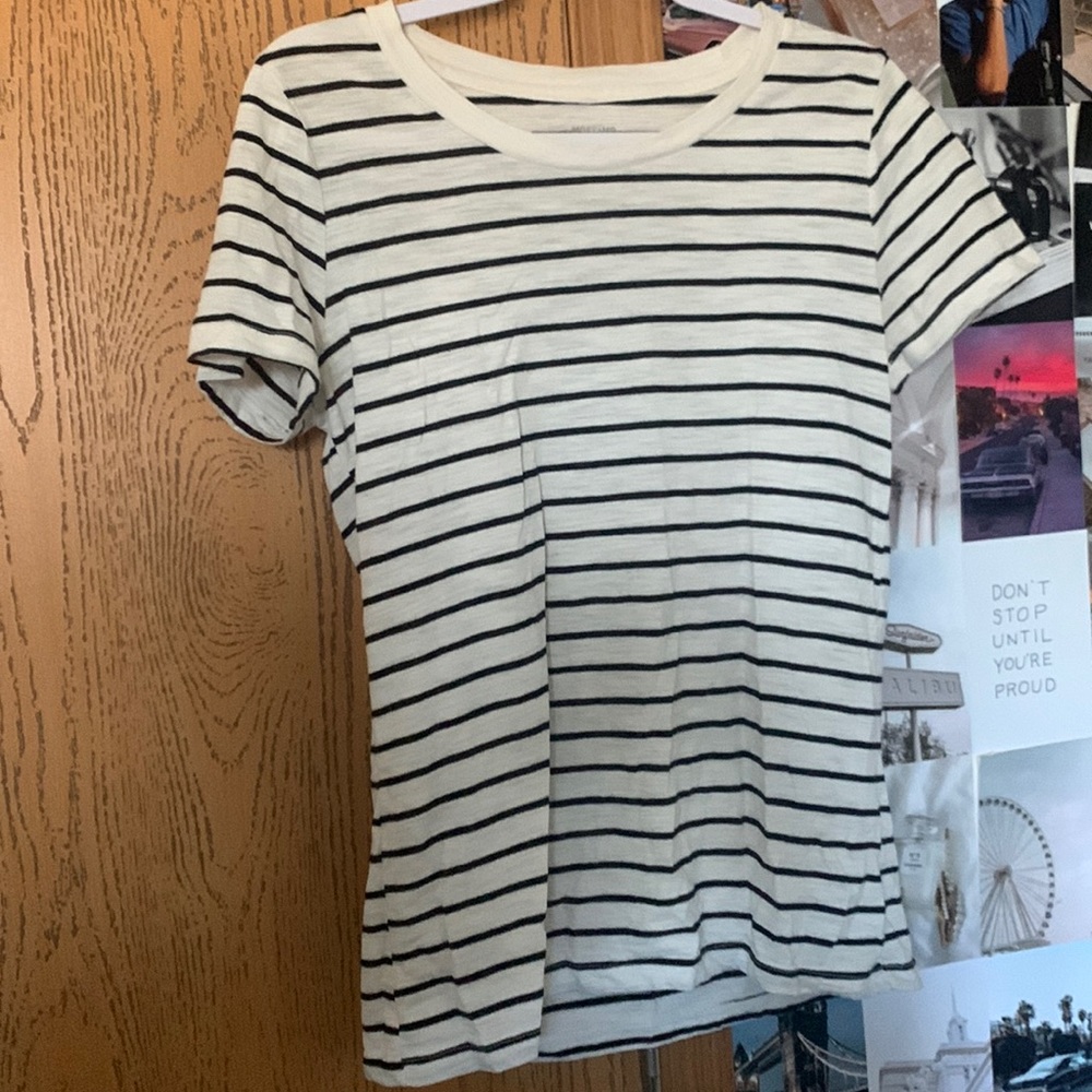 Black and white stripe shirt